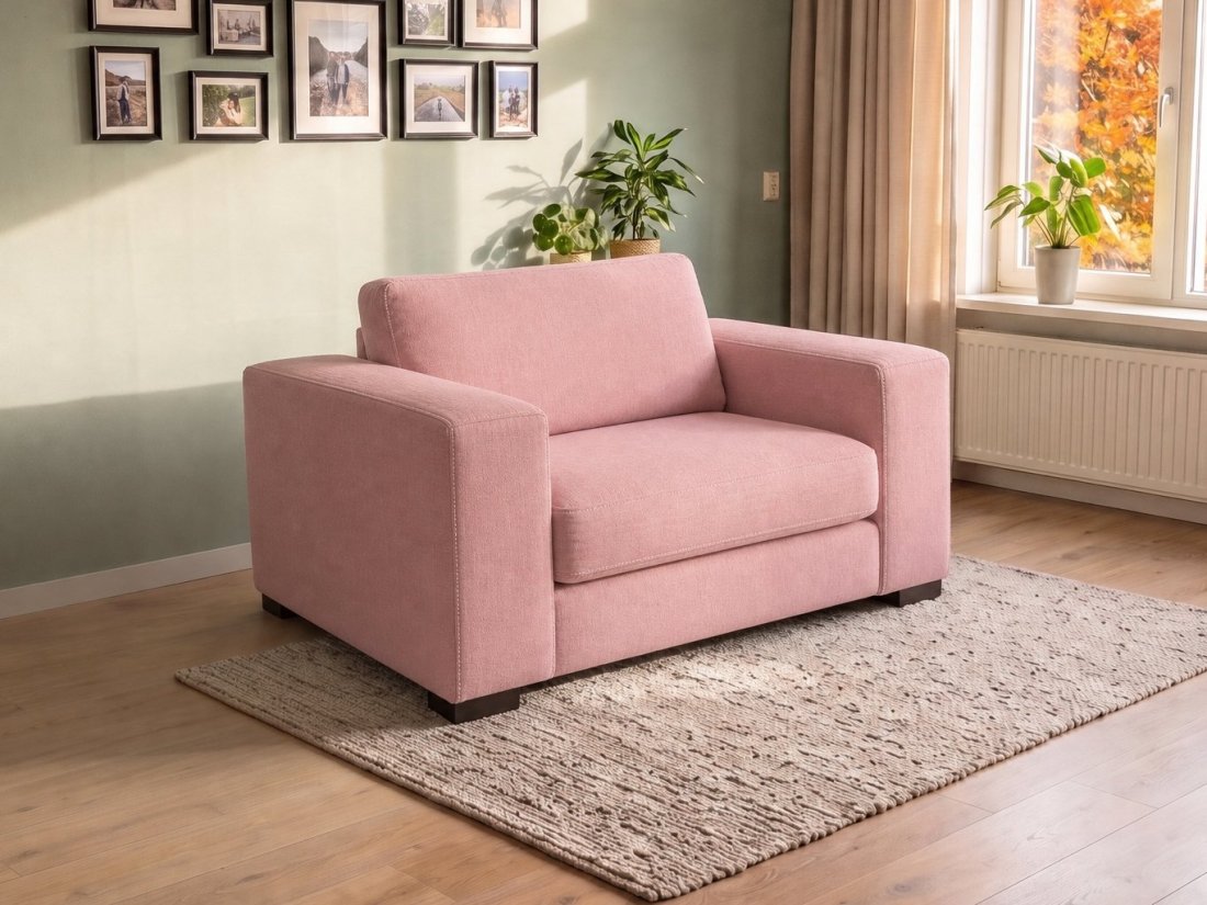 Almere Loveseat in roze – kleurimpressie – A-meubel
