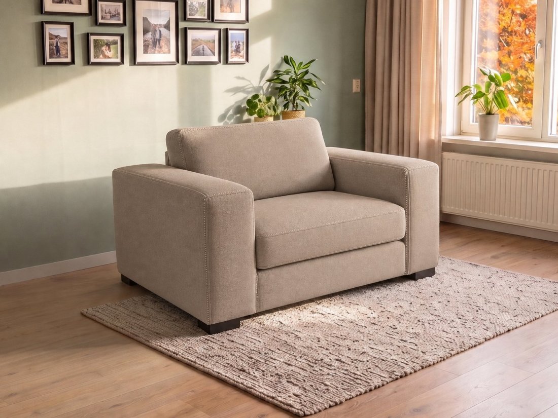 Almere Loveseat in taupe – kleurimpressie – A-meubel