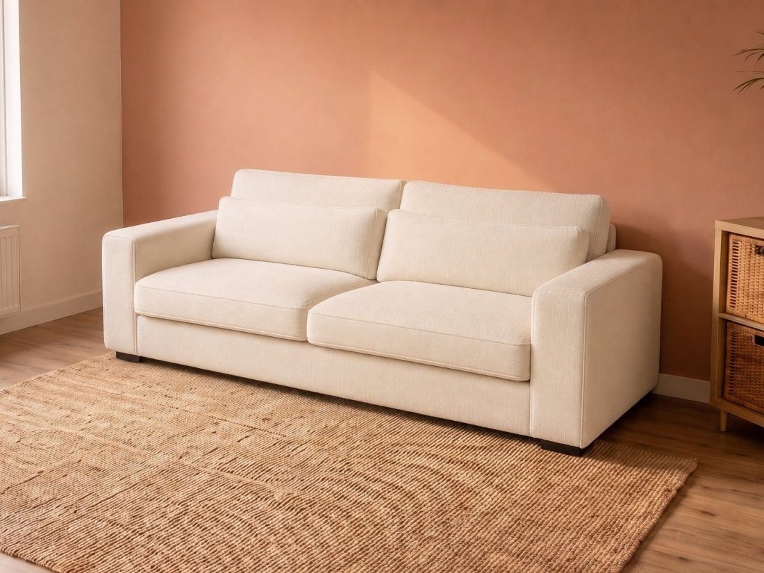 Alphen 2.5 Zits in creme – kleurimpressie – A-meubel
