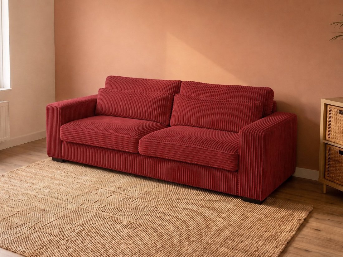 Alphen 2.5 Zits in rood – kleurimpressie – A-meubel