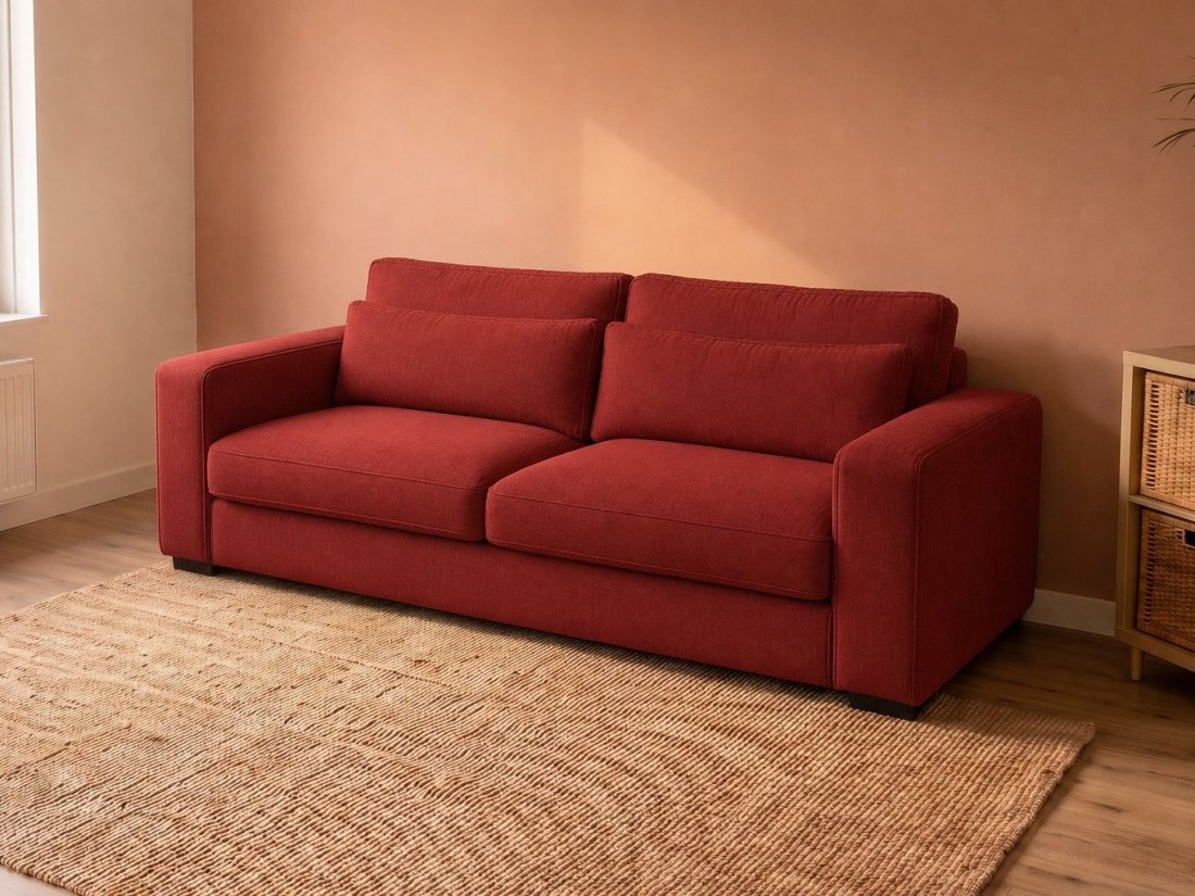 Alphen 2 Zits in rood – kleurimpressie – A-meubel