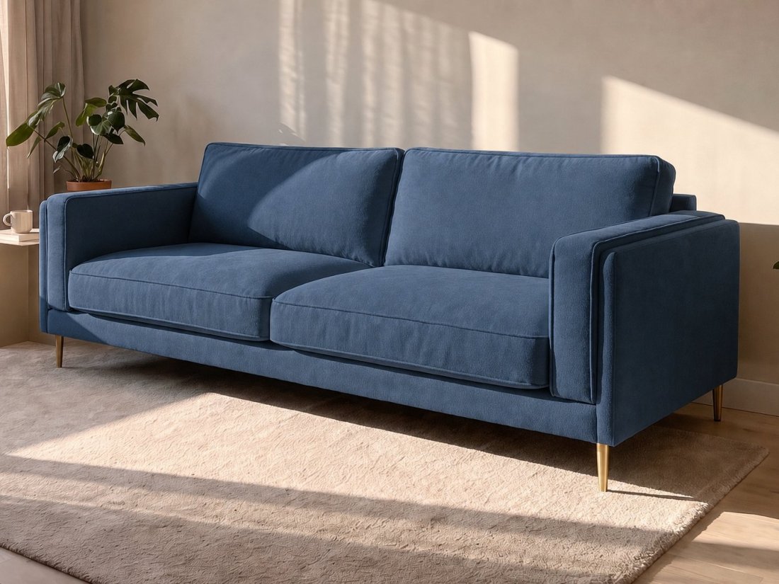 Alverna 2.5 Zits in blauw – kleurimpressie – A-meubel