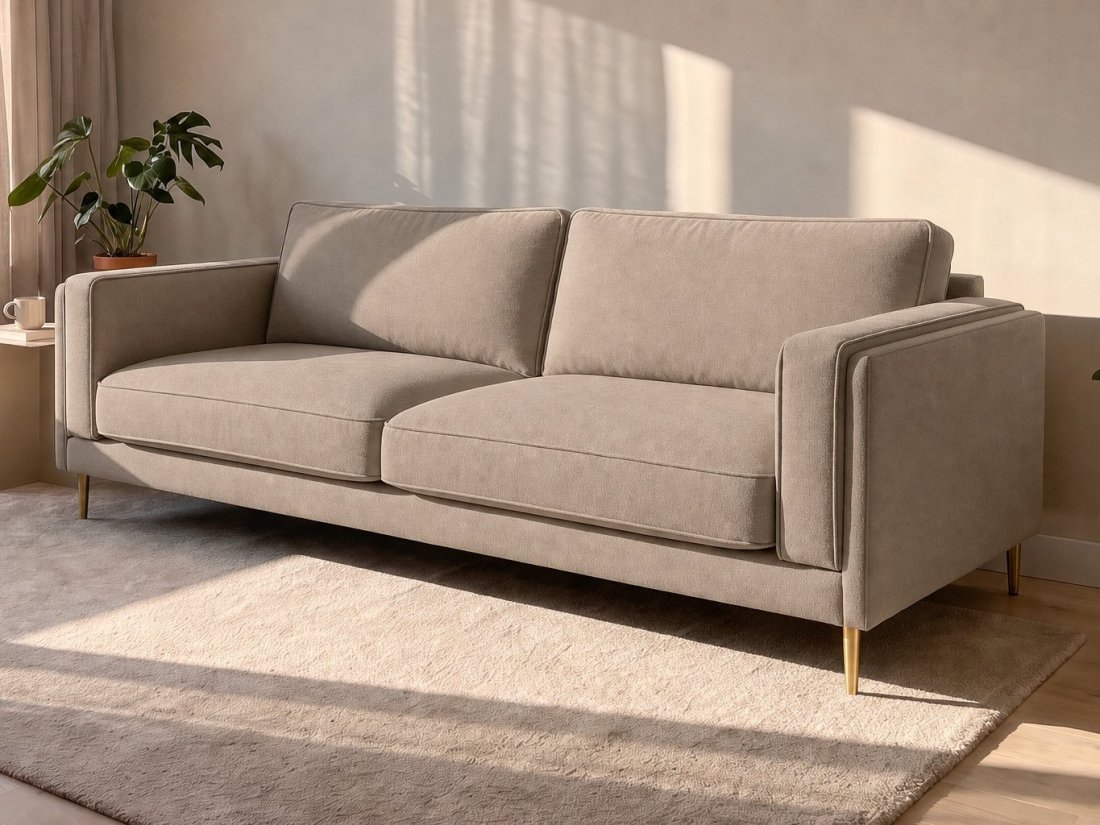 Alverna 2.5 Zits in taupe – kleurimpressie – A-meubel