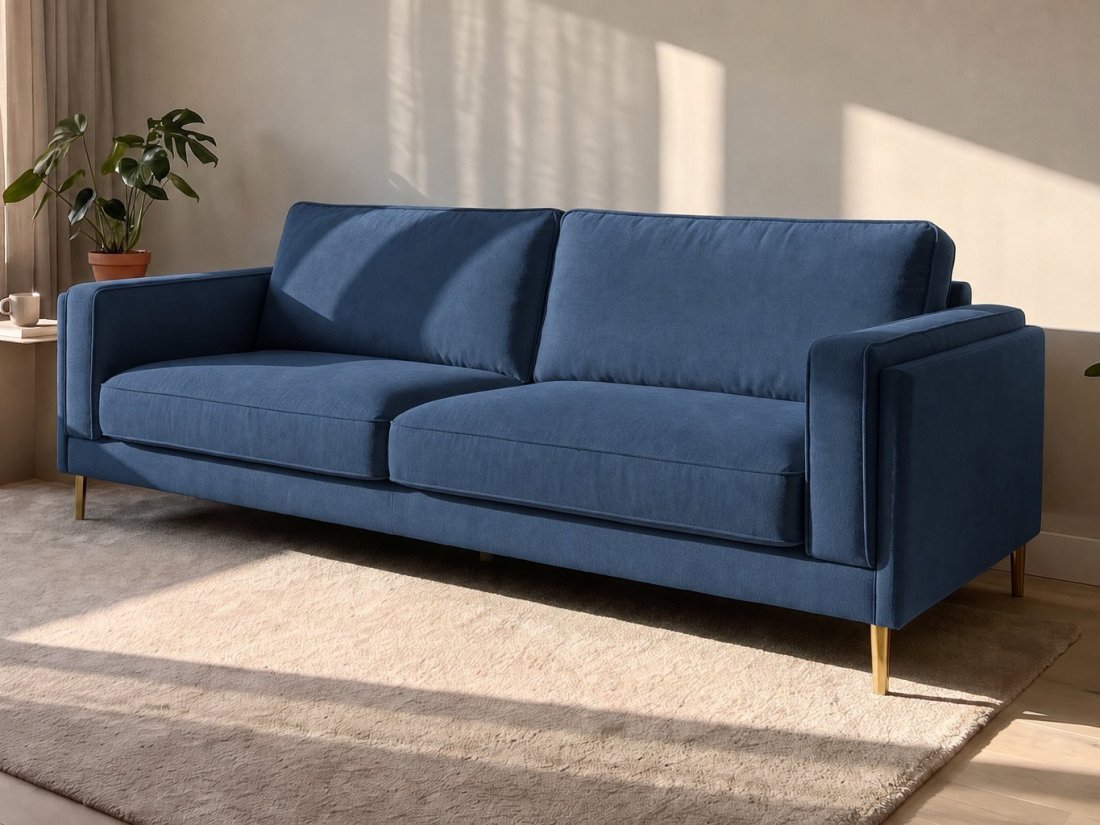 Alverna 3 Zits in blauw – kleurimpressie – A-meubel