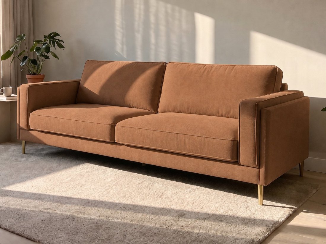 Alverna 3 Zits in cognac – kleurimpressie – A-meubel