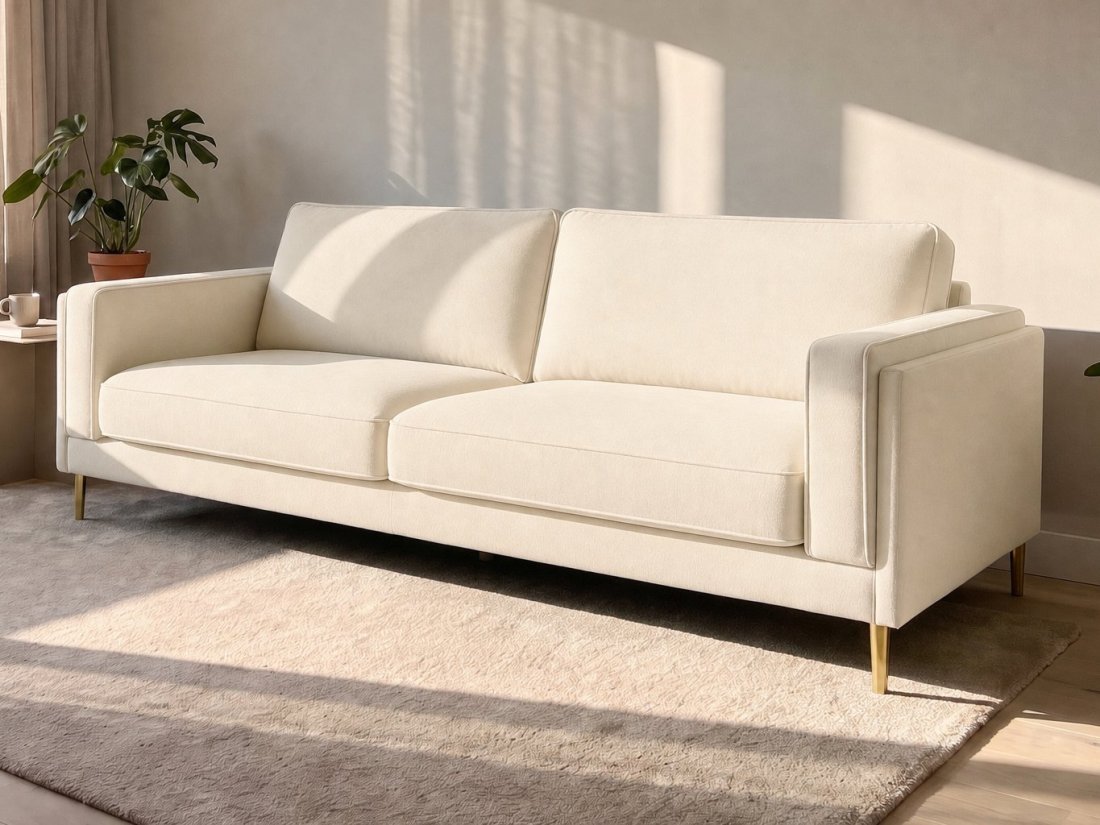 Alverna 3 Zits in creme – kleurimpressie – A-meubel