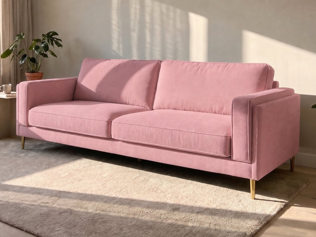 Alverna 3 Zits in roze – kleurimpressie – A-meubel