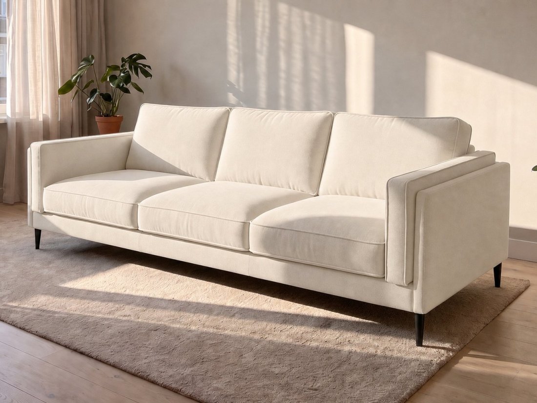 Alverna 4 Zits in creme – kleurimpressie – A-meubel