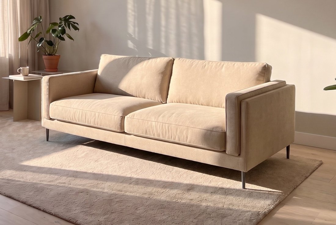 Rechte bank Alverna Bankstel 2 Zits in beige – foto 2 – A-meubel
