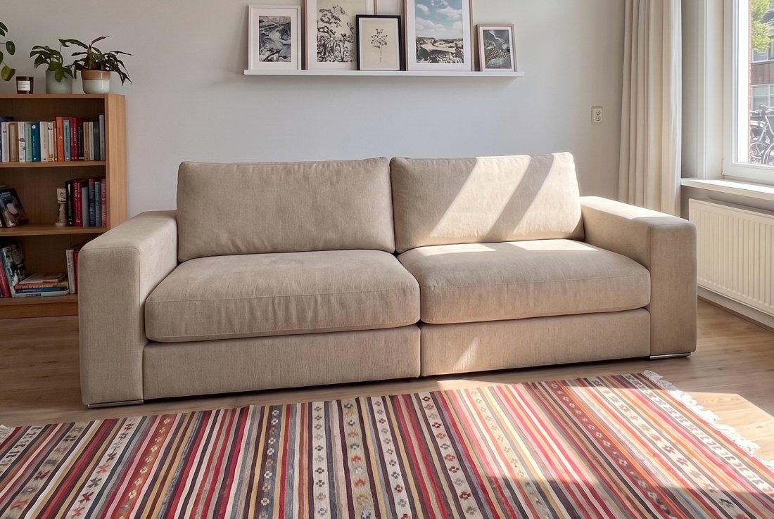 2-5 zits bank Amersfoort 2.5 Zits Bank in beige – A-meubel
