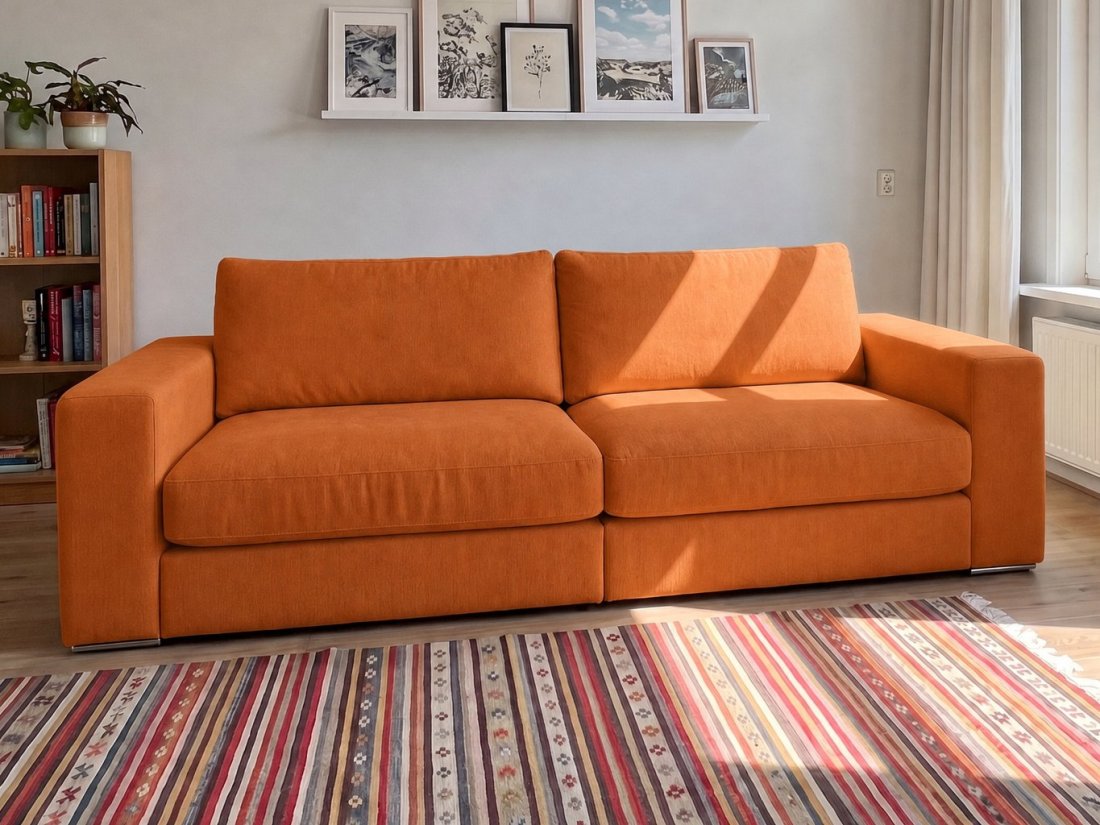 Amersfoort 2.5 Zits in oranje – kleurimpressie – A-meubel