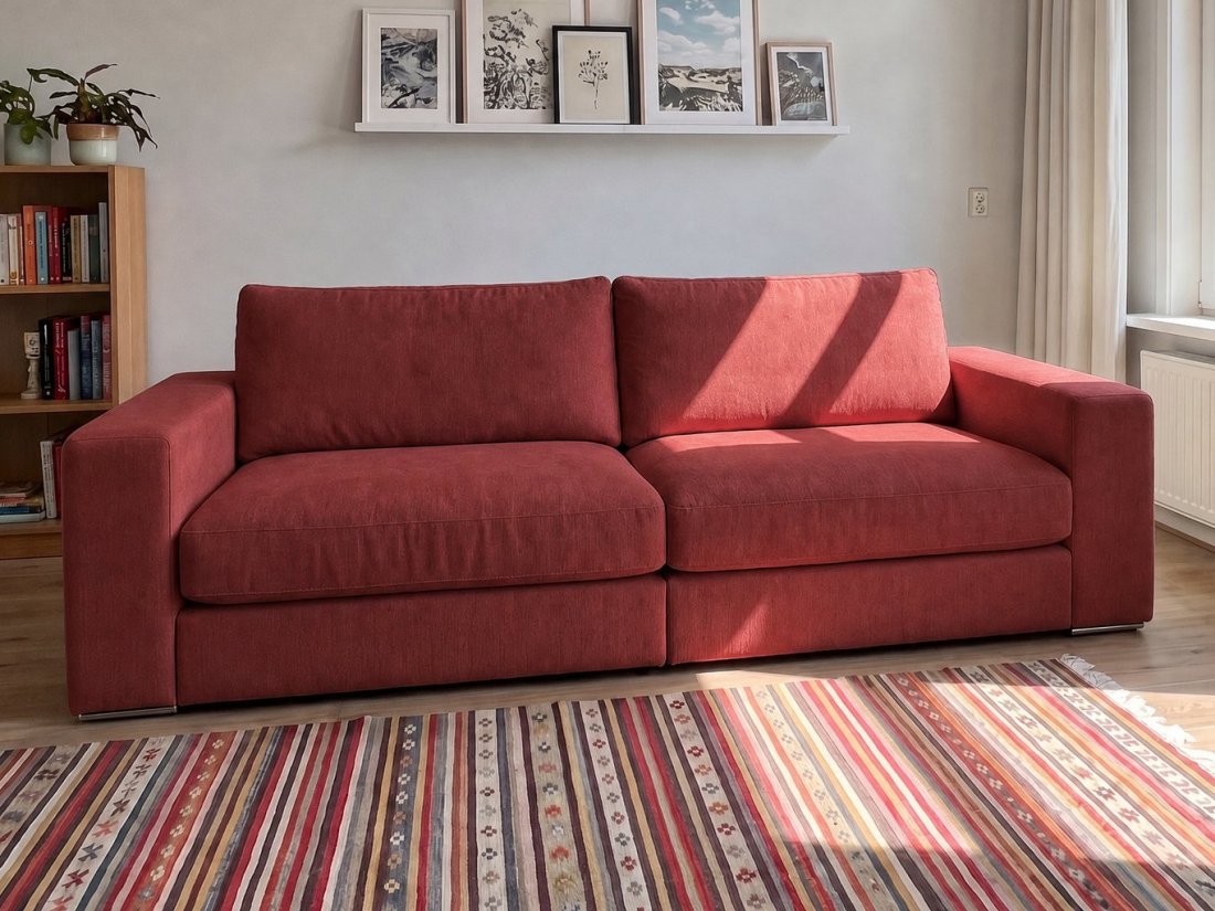 Amersfoort 2.5 Zits in rood – kleurimpressie – A-meubel