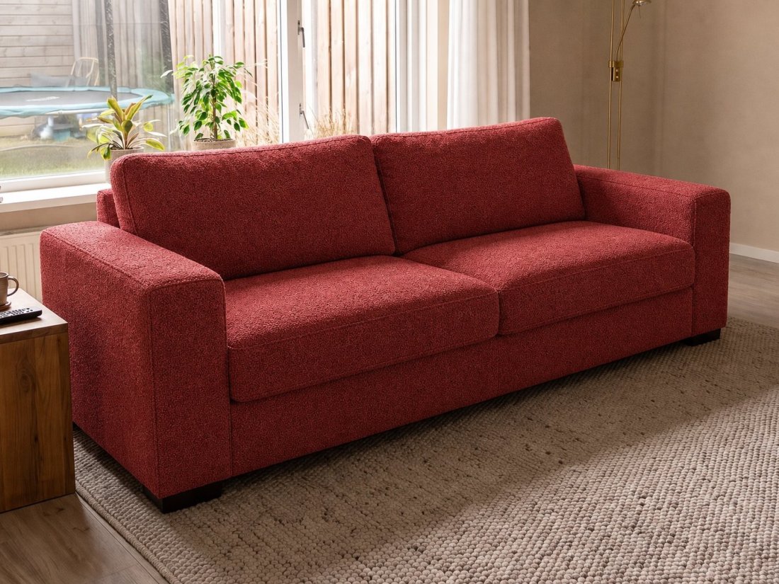 Arnhem 2 Zits in rood – kleurimpressie – A-meubel