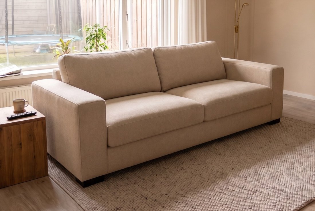 3 zits bank Arnhem 3 Zits Bank in beige – A-meubel