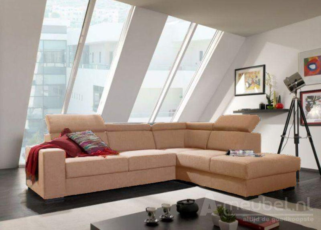 Raalte Ottomaan Beige – A-meubel