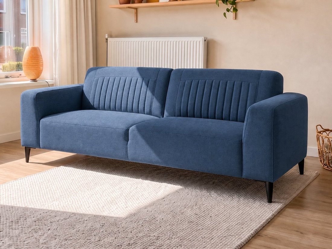 Aspen 2.5 Zits in blauw – kleurimpressie – A-meubel