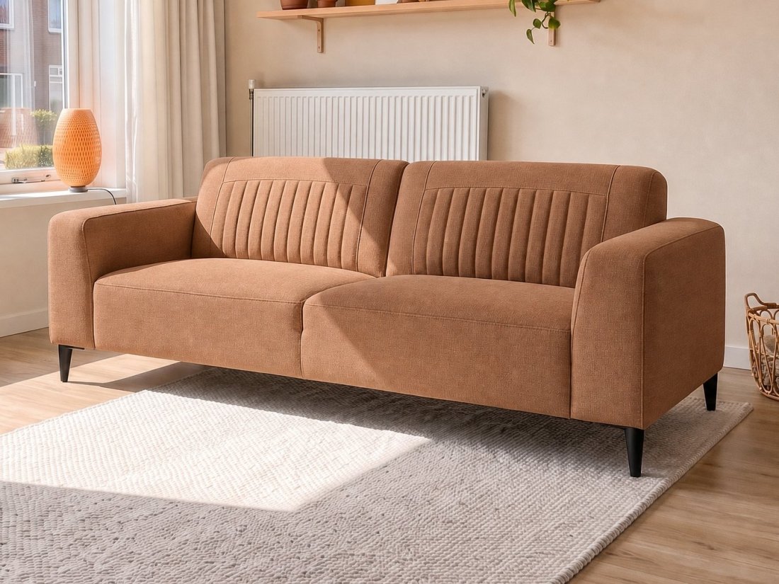 Aspen 2.5 Zits in cognac – kleurimpressie – A-meubel