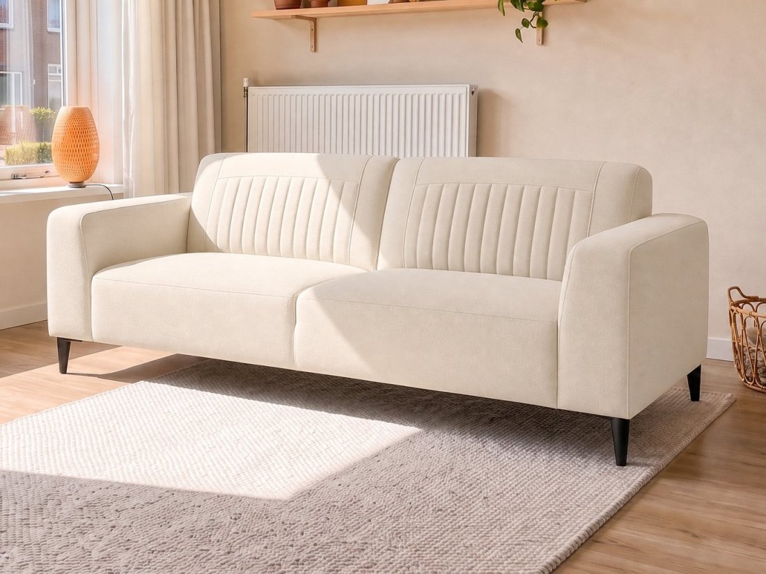 Aspen 2.5 Zits in creme – kleurimpressie – A-meubel