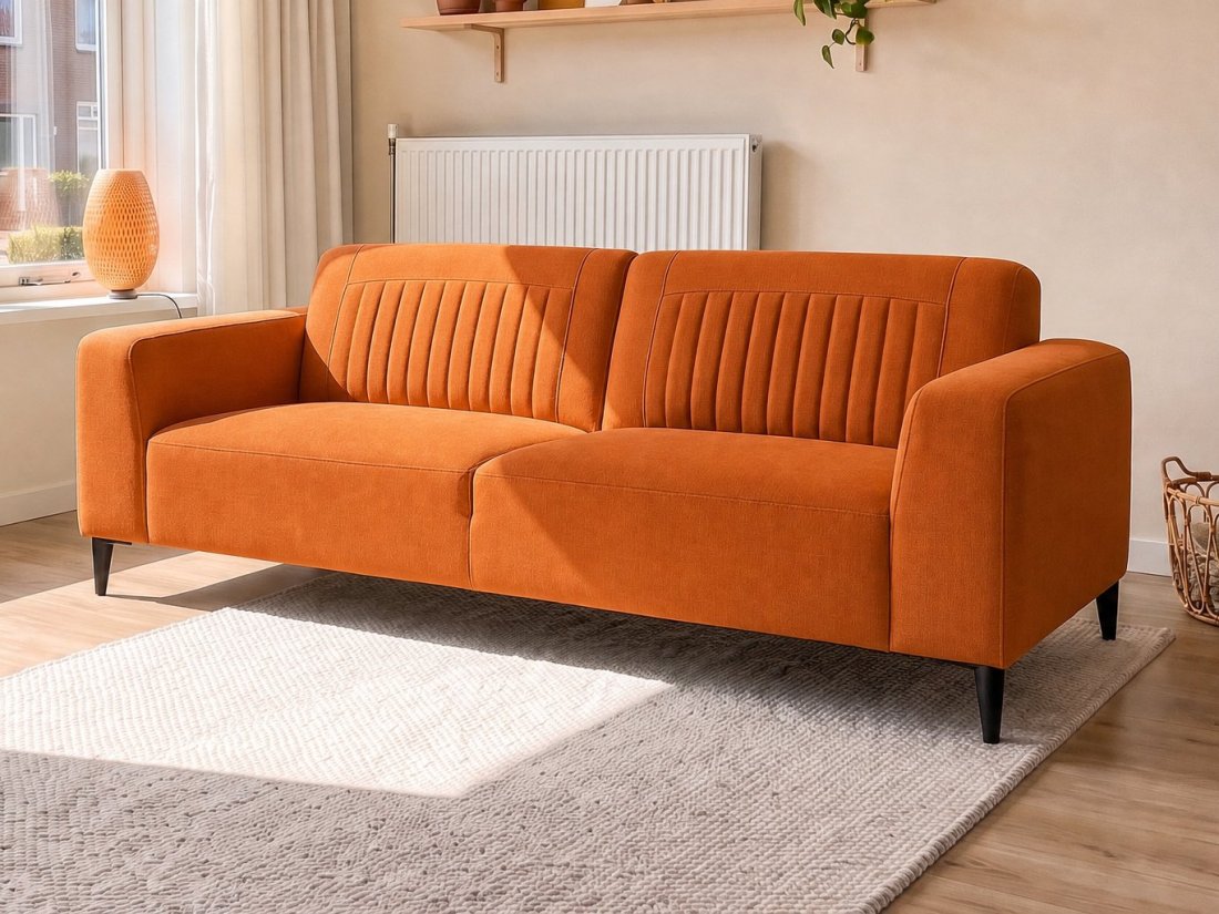 Aspen 2.5 Zits in oranje – kleurimpressie – A-meubel