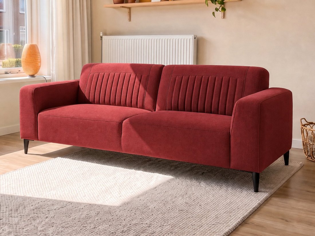 Aspen 2.5 Zits in rood – kleurimpressie – A-meubel