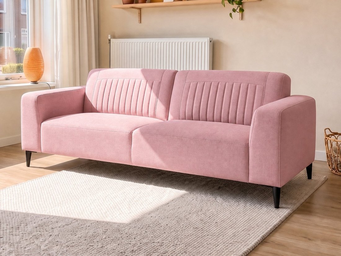 Aspen 2.5 Zits in roze – kleurimpressie – A-meubel