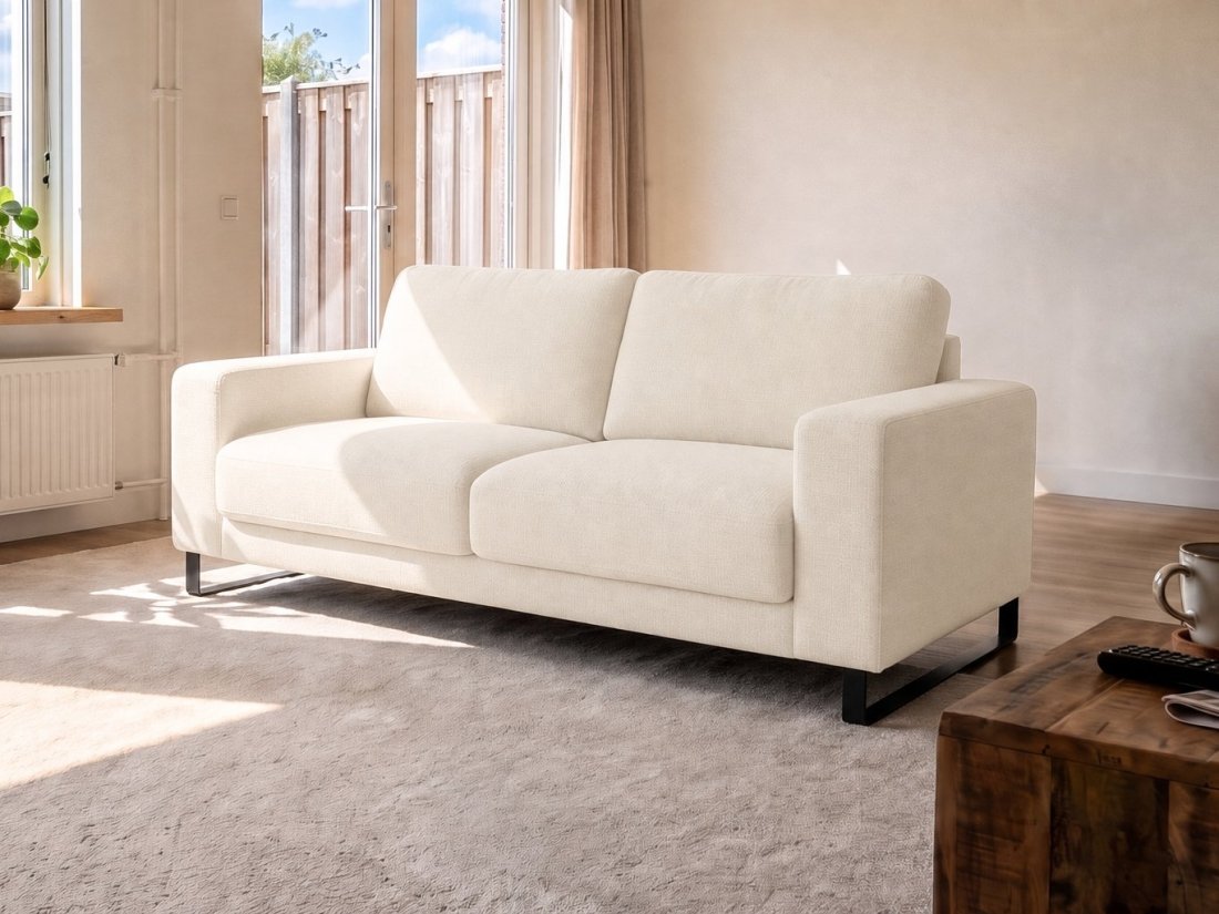 Baarlo 2.5 Zits in creme – kleurimpressie – A-meubel