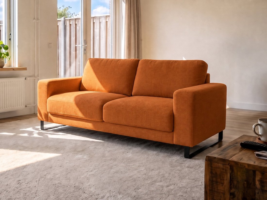 Baarlo 2.5 Zits in oranje – kleurimpressie – A-meubel