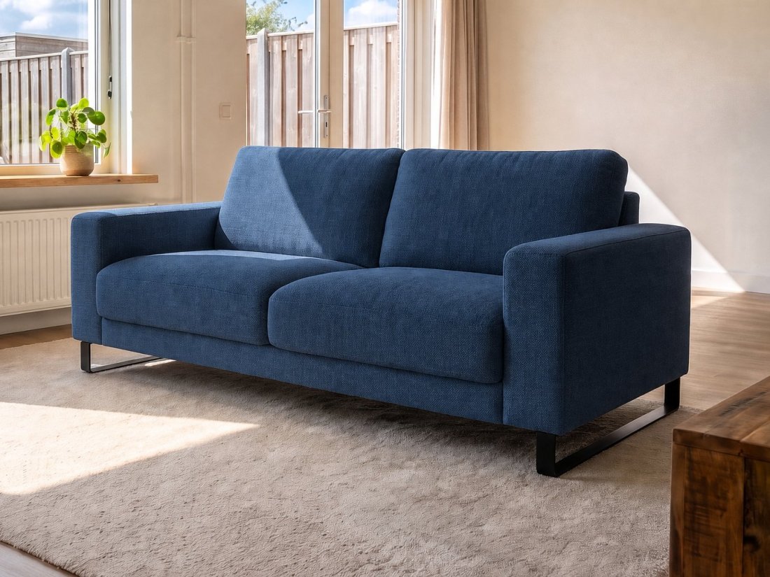 Baarlo 2 Zits in blauw – kleurimpressie – A-meubel