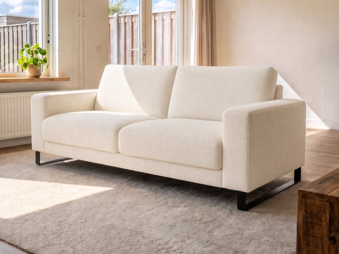 Baarlo 2 Zits in creme – kleurimpressie – A-meubel