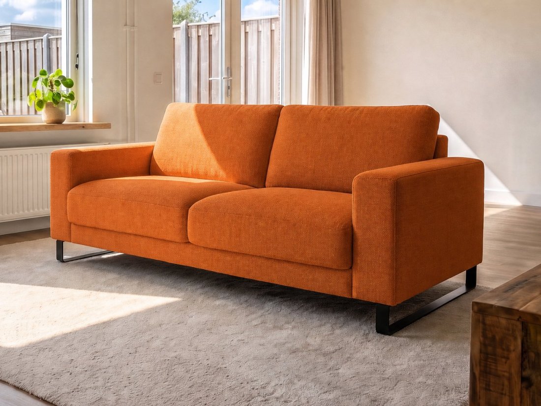 Baarlo 2 Zits in oranje – kleurimpressie – A-meubel