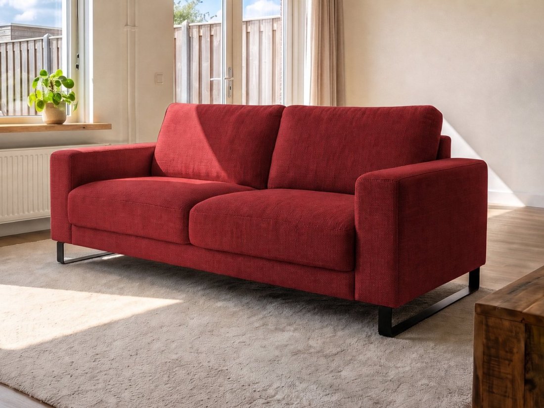 Baarlo 2 Zits in rood – kleurimpressie – A-meubel