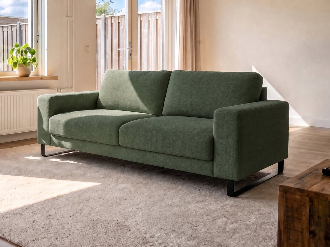 Baarlo 3 Zits in groen – kleurimpressie – A-meubel