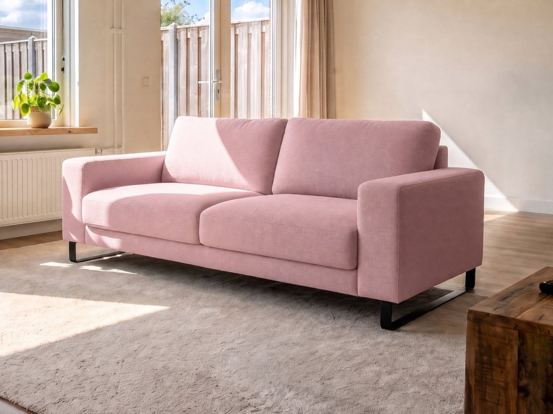 Baarlo 3 Zits in roze – kleurimpressie – A-meubel