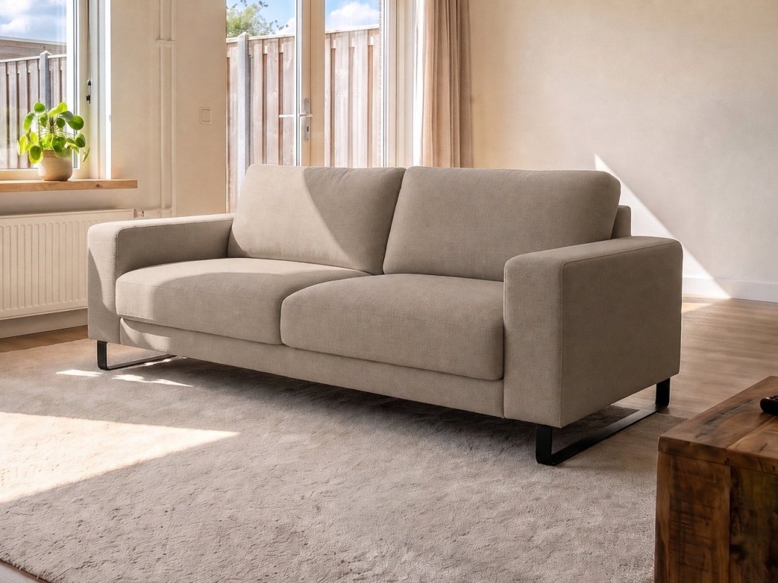 Baarlo 3 Zits in taupe – kleurimpressie – A-meubel