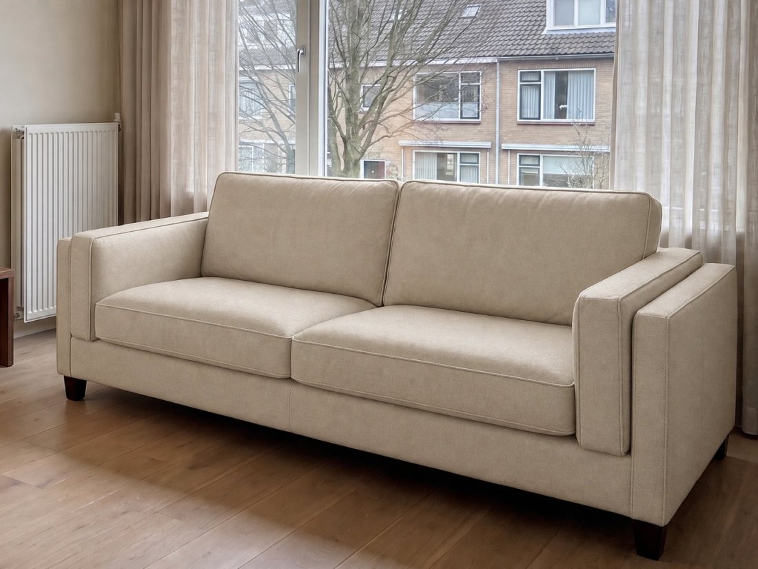 Bankstel Purmerend in beige – kleurimpressie – A-meubel