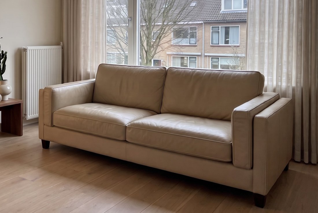 2 zits bank Bankstel Purmerend 2 Zits in beige – foto 2 – A-meubel