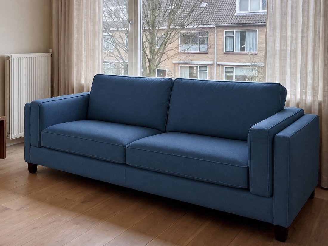 Bankstel Purmerend in blauw – kleurimpressie – A-meubel