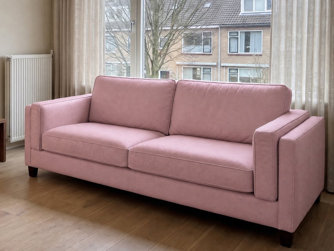 Bankstel Purmerend in roze – kleurimpressie – A-meubel