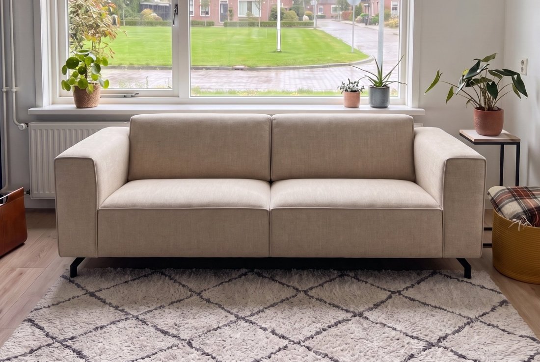 Rechte bank Bankstel Wolvega Bankstel Wolvega in beige – foto 2 – A-meubel