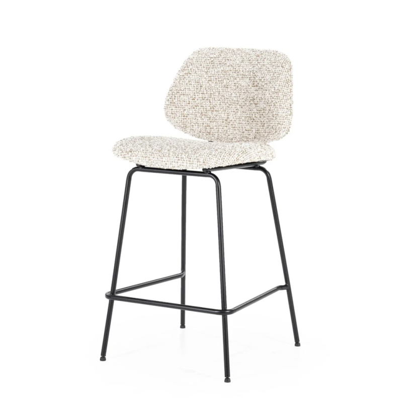 Barstoel Jon - Beige Maywood - 95993 – beige barkruk/stoel – A-meubel