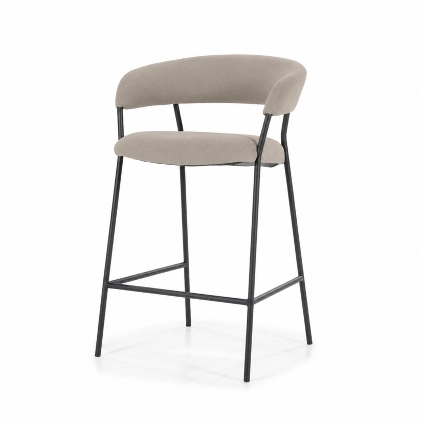 Barstoel Luka - Taupe Copenhagen - 95786 in taupe – kleurimpressie – A-meubel
