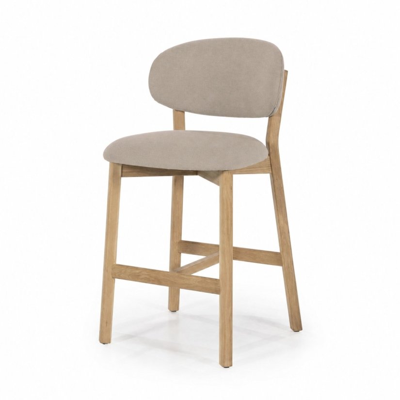 Barstoel Mikky Naturel - Taupe Moon - 96257 in taupe – kleurimpressie – A-meubel
