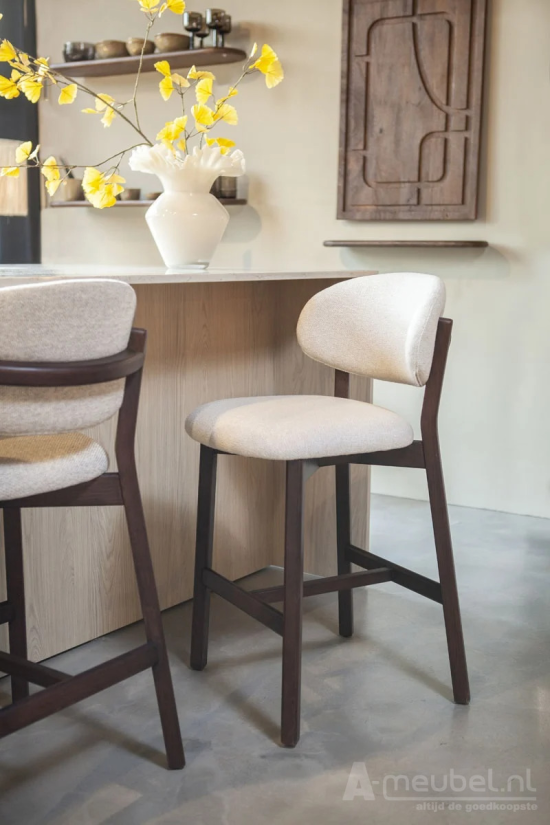 Barstoel Mikky Bruin - Beige Moon - 96258 53cm – foto 10 – A-meubel