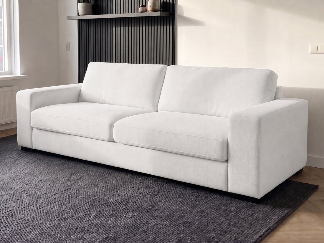 Berlicum 2.5 Zits Bank in wit – A-meubel