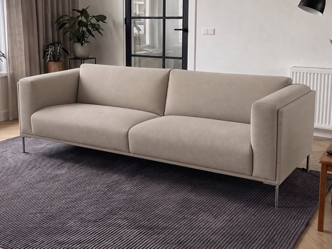 Bern 2.5 Zits Bank in taupe – kleurimpressie – A-meubel