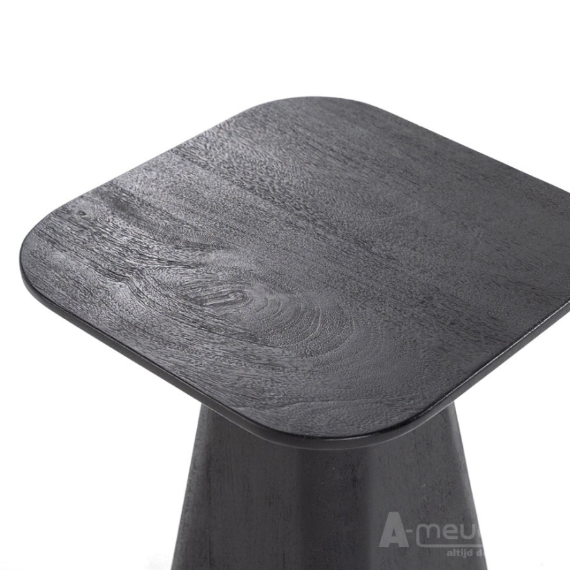 Bijzettafel Aron Vierkant - Zwart - 95764 40cm – foto 3 – A-meubel