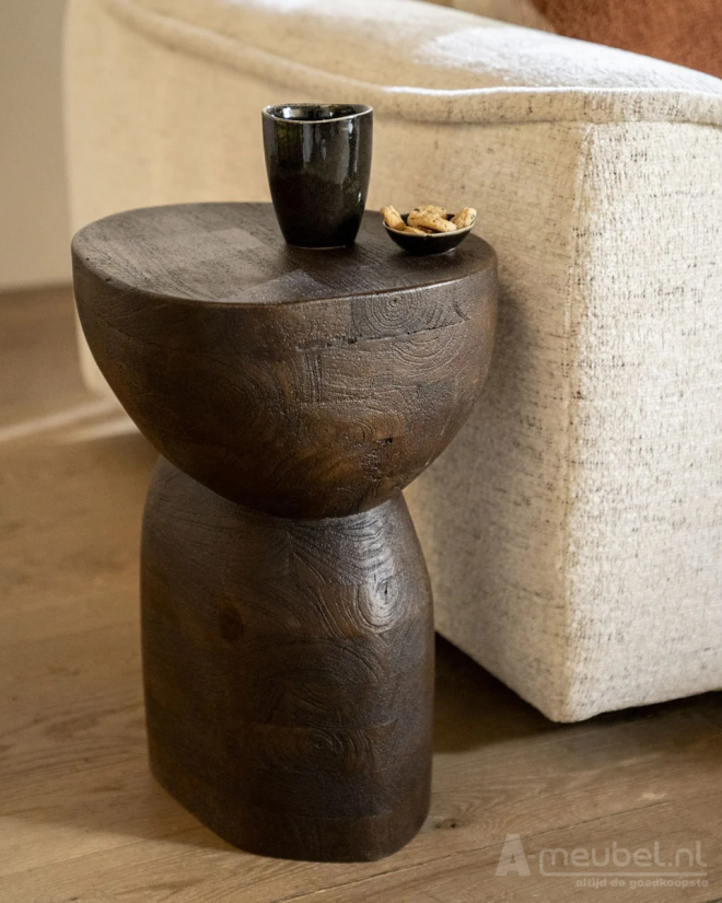 Bijzettafel Cobble - Bruin - 230284 37cm – foto 4 – A-meubel