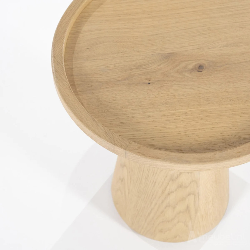 Bijzettafel Leia 46x49cm - Naturel - 96162 – foto 5 – A-meubel