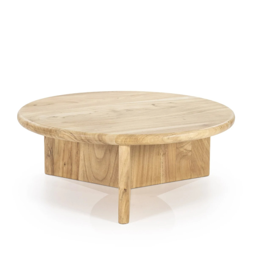 Bijzettafel Leoti Groot - Naturel - 240111 80cm – A-meubel