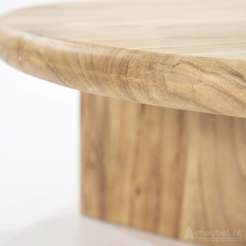 Bijzettafel Leoti Groot - Naturel - 240111 80cm – foto 2 – A-meubel